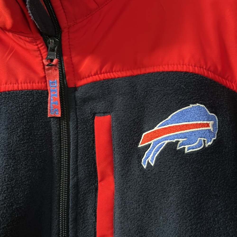 NFL Team Apparel Buffalo Bills sweater jacket - Picture 2 of 11
